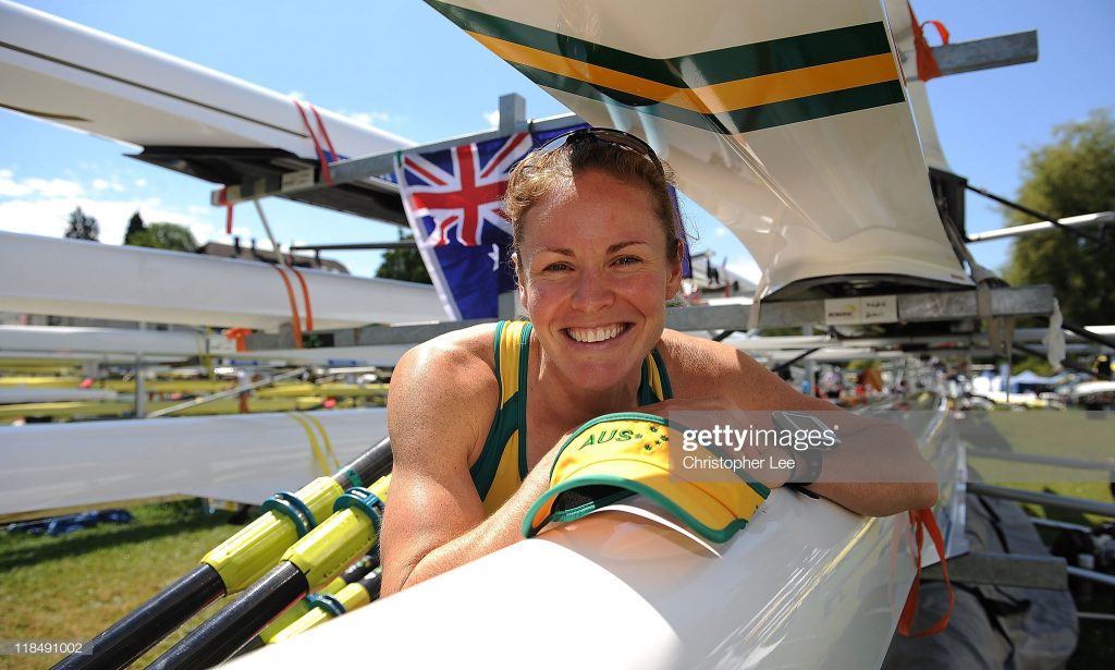 Hannah Every-Hall of Australia poses for the camera during Day 1 of the 2011 Samsung World Rowing Cup III on Lucerne Rotsee on July 8, 2011 in Lucerne, Switzerland. (Photo by Christopher Lee/Getty Images)
